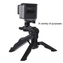 PULUZ Grip Folding Tripod Mount with Adapter & Screws for GoPro HERO10 Black / HERO9 Black / HERO8 Black / HERO7 /6 /5 /5 Session /4 Session /4 /3+ /3 /2 /1, Xiaoyi and Other Action Cameras, Load Max: 2kg(Black)