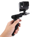 PULUZ Grip Folding Tripod Mount with Adapter & Screws for GoPro HERO10 Black / HERO9 Black / HERO8 Black / HERO7 /6 /5 /5 Session /4 Session /4 /3+ /3 /2 /1, Xiaoyi and Other Action Cameras, Load Max: 2kg(Black)