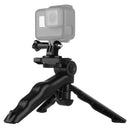 PULUZ Grip Folding Tripod Mount with Adapter & Screws for GoPro HERO10 Black / HERO9 Black / HERO8 Black / HERO7 /6 /5 /5 Session /4 Session /4 /3+ /3 /2 /1, Xiaoyi and Other Action Cameras, Load Max: 2kg(Black)