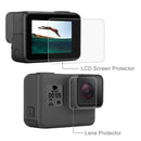 PULUZ Lens HD Screen Protector + LCD Display Tempered Glass Film for GoPro HERO7 Black /HERO7 Silver / HERO7 White /6 /5