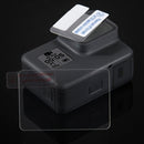 PULUZ Lens HD Screen Protector + LCD Display Tempered Glass Film for GoPro HERO7 Black /HERO7 Silver / HERO7 White /6 /5