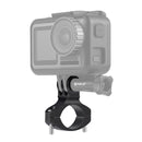 PULUZ Bike Handlebar Adapter Aluminum Mount for GoPro HERO10 Black / HERO9 Black / HERO8 Black /7 /6 /5 /5 Session /4 Session /4 /3+ /3 /2 /1, DJI Osmo Action, Xiaoyi and Other Action Cameras(Black)