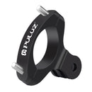 PULUZ Bike Handlebar Adapter Aluminum Mount for GoPro HERO10 Black / HERO9 Black / HERO8 Black /7 /6 /5 /5 Session /4 Session /4 /3+ /3 /2 /1, DJI Osmo Action, Xiaoyi and Other Action Cameras(Black)