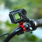 PULUZ Bike Handlebar Adapter Aluminum Mount for GoPro HERO10 Black / HERO9 Black / HERO8 Black /7 /6 /5 /5 Session /4 Session /4 /3+ /3 /2 /1, DJI Osmo Action, Xiaoyi and Other Action Cameras(Red)