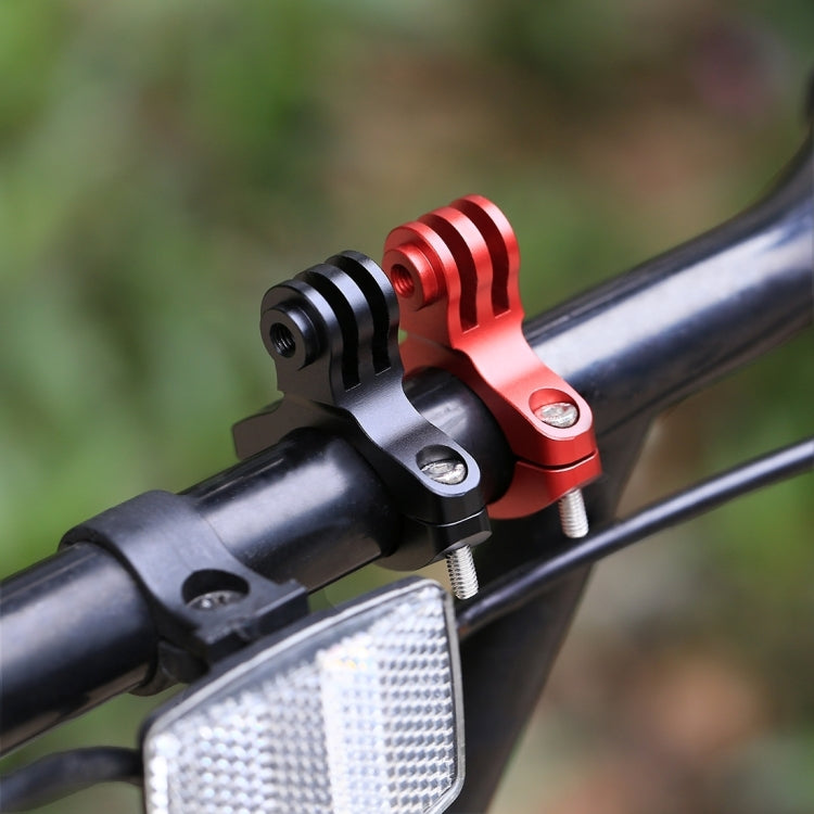 PULUZ Bike Handlebar Adapter Aluminum Mount for GoPro HERO10 Black / HERO9 Black / HERO8 Black /7 /6 /5 /5 Session /4 Session /4 /3+ /3 /2 /1, DJI Osmo Action, Xiaoyi and Other Action Cameras(Red)