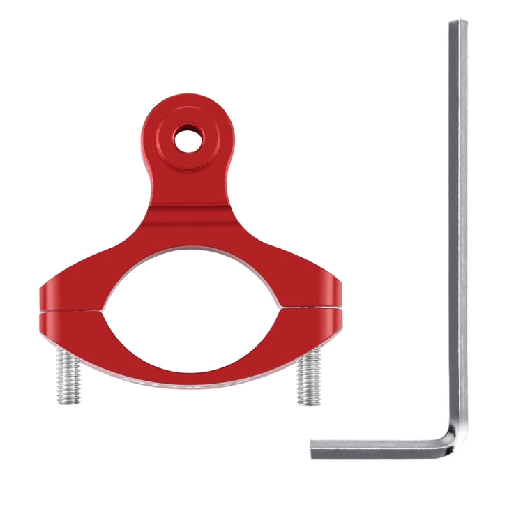 PULUZ Bike Handlebar Adapter Aluminum Mount for GoPro HERO10 Black / HERO9 Black / HERO8 Black /7 /6 /5 /5 Session /4 Session /4 /3+ /3 /2 /1, DJI Osmo Action, Xiaoyi and Other Action Cameras(Red)