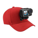 PULUZ Baseball Hat with J-Hook Buckle Mount & Screw for GoPro HERO10 Black /9 Black / HERO8 Black /7 /6 /5, DJI OSMO Action, Xiaoyi and Other Action Cameras(Red)