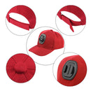 PULUZ Baseball Hat with J-Hook Buckle Mount & Screw for GoPro HERO10 Black /9 Black / HERO8 Black /7 /6 /5, DJI OSMO Action, Xiaoyi and Other Action Cameras(Red)