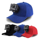 PULUZ Baseball Hat with J-Hook Buckle Mount & Screw for GoPro HERO10 Black /9 Black / HERO8 Black /7 /6 /5, DJI OSMO Action, Xiaoyi and Other Action Cameras(Red)