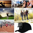 PULUZ Baseball Hat with J-Hook Buckle Mount & Screw for GoPro HERO10 Black /9 Black / HERO8 Black /7 /6 /5, DJI OSMO Action, Xiaoyi and Other Action Cameras(Black)