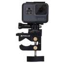 PULUZ Aluminium Alloy Mount Universal Fixing Clamp for GoPro HERO10 Black / HERO9 Black / HERO8 Black /7 /6 /5 /5 Session /4 Session /4 /3+ /3 /2 /1, DJI Osmo Action, Xiaoyi and Other Action Cameras