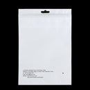 10 PCS PULUZ 25.8cm x 18cm Hang Hole Clear Front White Pearl Jewelry Zip Lock Packaging Bag (Size: L)