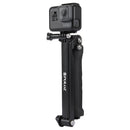 PULUZ 3-Way Grip Foldable Tripod Selfie-stick Extension Monopod for GoPro, Insta360 ONE R, DJI Osmo Action and Other Action Cameras, Length: 20-58cm