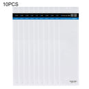 10 PCS PULUZ 34.5cm x 9cm Hang Hole Clear Front White Pearl Jewelry Zip Lock Packaging Bag(Size: S, Lengthened type)