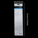 10 PCS PULUZ 34.5cm x 9cm Hang Hole Clear Front White Pearl Jewelry Zip Lock Packaging Bag(Size: S, Lengthened type)