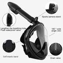 PULUZ 260mm Tube Water Sports Diving Equipment Full Dry Snorkel Mask for GoPro Hero11 Black / HERO10 Black / HERO9 Black /HERO8 / HERO7 /6 /5 /5 Session /4 Session /4 /3+ /3 /2 /1, Insta360 ONE R, DJI Osmo Action and Other Action Cameras, S/M Size(Black)