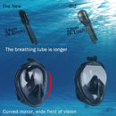 PULUZ 260mm Tube Water Sports Diving Equipment Full Dry Snorkel Mask for GoPro Hero11 Black / HERO10 Black / HERO9 Black /HERO8 / HERO7 /6 /5 /5 Session /4 Session /4 /3+ /3 /2 /1, Insta360 ONE R, DJI Osmo Action and Other Action Cameras, S/M Size(Black)