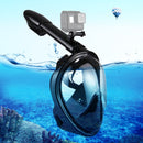 PULUZ 260mm Tube Water Sports Diving Equipment Full Dry Snorkel Mask for GoPro Hero11 Black / HERO10 Black / HERO9 Black /HERO8 / HERO7 /6 /5 /5 Session /4 Session /4 /3+ /3 /2 /1, Insta360 ONE R, DJI Osmo Action and Other Action Cameras, S/M Size(Black)