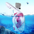 PULUZ 260mm Tube Water Sports Diving Equipment Full Dry Snorkel Mask for GoPro Hero11 Black / HERO10 Black / HERO9 Black /HERO8 / HERO7 /6 /5 /5 Session /4 Session /4 /3+ /3 /2 /1, Insta360 ONE R, DJI Osmo Action and Other Action Cameras, S/M Size(Pink)