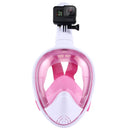PULUZ 260mm Tube Water Sports Diving Equipment Full Dry Snorkel Mask for GoPro Hero11 Black / HERO10 Black / HERO9 Black /HERO8 / HERO7 /6 /5 /5 Session /4 Session /4 /3+ /3 /2 /1, Insta360 ONE R, DJI Osmo Action and Other Action Cameras, S/M Size(Pink)