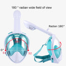 PULUZ 260mm Tube Water Sports Diving Equipment Full Dry Snorkel Mask for GoPro Hero11 Black / HERO10 Black / HERO9 Black /HERO8 / HERO7 /6 /5 /5 Session /4 Session /4 /3+ /3 /2 /1, Insta360 ONE R, DJI Osmo Action and Other Action Cameras, S/M Size(Green)