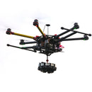 PULUZ 8 in 1 All View Panorama Frame CNC Aluminum Alloy Protective Cage with Screw for GoPro HERO7 /6 /5(Black)
