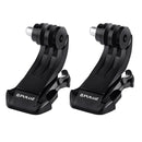 2 PCS PULUZ Black Vertical Surface J-Hook Buckle Mount Set for PULUZ Action Sports Cameras Jaws Flex Clamp Mount for GoPro HERO10 Black / HERO9 Black / HERO8 Black /7 /6 /5 /5 Session /4 Session /4 /3 ... smo Action, Xiaoyi and Other Action Cameras(Black)