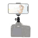 PULUZ Cold Shoe Tripod Head 1/4 inch Tripod Screw Head with Lock