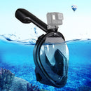 PULUZ 220mm Tube Water Sports Diving Equipment Full Dry Snorkel Mask for GoPro Hero11 Black / HERO10 Black / HERO9 Black /HERO8 / HERO7 /6 /5 /5 Session /4 Session /4 /3+ /3 /2 /1, Insta360 ONE R, DJI Osmo Action and Other Action Cameras, S/M Size(Black)