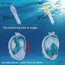 PULUZ 220mm Tube Water Sports Diving Equipment Full Dry Snorkel Mask for GoPro Hero11 Black / HERO10 Black / HERO9 Black /HERO8 / HERO7 /6 /5 /5 Session /4 Session /4 /3+ /3 /2 /1, Insta360 ONE R, DJI Osmo Action and Other Action Cameras, S/M Size(Green)