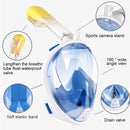 PULUZ 220mm Tube Water Sports Diving Equipment Full Dry Snorkel Mask for GoPro Hero11 Black / HERO10 Black / HERO9 Black /HERO8 / HERO7 /6 /5 /5 Session /4 Session /4 /3+ /3 /2 /1, Insta360 ONE R, DJI Osmo Action and Other Action Cameras, S/M Size(Blue)