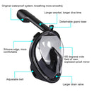 PULUZ 220mm Tube Water Sports Diving Equipment Full Dry Snorkel Mask for GoPro Hero11 Black / HERO10 Black / HERO9 Black /HERO8 / HERO7 /6 /5 /5 Session /4 Session /4 /3+ /3 /2 /1, Insta360 ONE R, DJI Osmo Action and Other Action Cameras, L/XL Size(Black)
