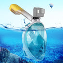 PULUZ 220mm Tube Water Sports Diving Equipment Full Dry Snorkel Mask for GoPro Hero11 Black / HERO10 Black / HERO9 Black /HERO8 / HERO7 /6 /5 /5 Session /4 Session /4 /3+ /3 /2 /1, Insta360 ONE R, DJI Osmo Action and Other Action Cameras, L/XL Size(Green)