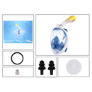 PULUZ 220mm Tube Water Sports Diving Equipment Full Dry Snorkel Mask for GoPro Hero11 Black / HERO10 Black / HERO9 Black /HERO8 / HERO7 /6 /5 /5 Session /4 Session /4 /3+ /3 /2 /1, Insta360 ONE R, DJI Osmo Action and Other Action Cameras, L/XL Size(Blue)