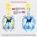 PULUZ 220mm Tube Water Sports Diving Equipment Full Dry Snorkel Mask for GoPro Hero11 Black / HERO10 Black / HERO9 Black /HERO8 / HERO7 /6 /5 /5 Session /4 Session /4 /3+ /3 /2 /1, Insta360 ONE R, DJI Osmo Action and Other Action Cameras, L/XL Size(Blue)