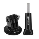 PULUZ Camera Tripod Mount Adapter with Long Screw for GoPro HERO10 Black / HERO9 Black / HERO8 Black /7 /6 /5 /5 Session /4 Session /4 /3+ /3 /2 /1, DJI Osmo Action, Xiaoyi and Other Action Cameras