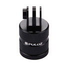 PULUZ 1/4 Inch Screw Hole Tripod Mount CNC Adapter for GoPro HERO10 Black / HERO9 Black / HERO8 Black /7 /6 /5 /5 Session /4 Session /4 /3+ /3 /2 /1, DJI Osmo Action, Xiaoyi and Other Action Cameras