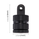 PULUZ 1/4 Inch Screw Hole Tripod Mount CNC Adapter for GoPro HERO10 Black / HERO9 Black / HERO8 Black /7 /6 /5 /5 Session /4 Session /4 /3+ /3 /2 /1, DJI Osmo Action, Xiaoyi and Other Action Cameras