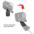PULUZ 1/4 Inch Screw Hole Tripod Mount CNC Adapter for GoPro HERO10 Black / HERO9 Black / HERO8 Black /7 /6 /5 /5 Session /4 Session /4 /3+ /3 /2 /1, DJI Osmo Action, Xiaoyi and Other Action Cameras