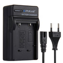 PULUZ EU Plug Battery Charger for Nikon EN-EL10, Olympus LI-40B, FUJI FNP-45, Kodak K7006, CASIO CNP80 Battery