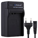 PULUZ EU Plug Battery Charger with Cable for Nikon EN-EL15 Battery