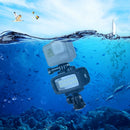 PULUZ 20 LEDs 40m Waterproof IPX8 Studio Light Video & Photo Light with Hot Shoe Base Adapter & Quick Release Buckle & Long Screw & 2 x Filter Plates for GoPro HERO10 Black / HERO9 Black / HERO8 Black ... n /4 /3+ /3 /2 /1, Xiaoyi and Other Action Cameras