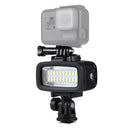 PULUZ 20 LEDs 40m Waterproof IPX8 Studio Light Video & Photo Light with Hot Shoe Base Adapter & Quick Release Buckle & Long Screw & 2 x Filter Plates for GoPro HERO10 Black / HERO9 Black / HERO8 Black ... n /4 /3+ /3 /2 /1, Xiaoyi and Other Action Cameras