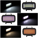 PULUZ 20 LEDs 40m Waterproof IPX8 Studio Light Video & Photo Light with Hot Shoe Base Adapter & Quick Release Buckle & Long Screw & 2 x Filter Plates for GoPro HERO10 Black / HERO9 Black / HERO8 Black ... n /4 /3+ /3 /2 /1, Xiaoyi and Other Action Cameras