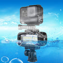PULUZ 20 LEDs 40m Waterproof IPX8 Studio Light Video & Photo Light with Hot Shoe Base Adapter & Quick Release Buckle & Long Screw & 2 x Filter Plates for GoPro HERO10 Black / HERO9 Black / HERO8 Black ... n /4 /3+ /3 /2 /1, Xiaoyi and Other Action Cameras