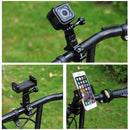 PULUZ 360 Degree Rotation Bike Aluminum Handlebar Adapter Mount with Screw for GoPro HERO10 Black / HERO9 Black / HERO8 Black /7 /6 /5 /5 Session /4 Session /4 /3+ /3 /2 /1, DJI Osmo Action, Xiaoyi and Other Action Cameras(Black)