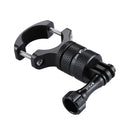 PULUZ 360 Degree Rotation Bike Aluminum Handlebar Adapter Mount with Screw for GoPro HERO10 Black / HERO9 Black / HERO8 Black /7 /6 /5 /5 Session /4 Session /4 /3+ /3 /2 /1, DJI Osmo Action, Xiaoyi and Other Action Cameras(Black)