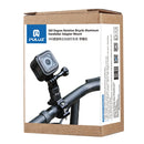 PULUZ 360 Degree Rotation Bike Aluminum Handlebar Adapter Mount with Screw for GoPro HERO10 Black / HERO9 Black / HERO8 Black /7 /6 /5 /5 Session /4 Session /4 /3+ /3 /2 /1, DJI Osmo Action, Xiaoyi and Other Action Cameras(Black)