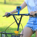 PULUZ 360 Degree Rotation Bike Aluminum Handlebar Adapter Mount with Screw for GoPro HERO10 Black / HERO9 Black / HERO8 Black /7 /6 /5 /5 Session /4 Session /4 /3+ /3 /2 /1, DJI Osmo Action, Xiaoyi and Other Action Cameras(Blue)