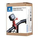 PULUZ 360 Degree Rotation Bike Aluminum Handlebar Adapter Mount with Screw for GoPro HERO10 Black / HERO9 Black / HERO8 Black /7 /6 /5 /5 Session /4 Session /4 /3+ /3 /2 /1, DJI Osmo Action, Xiaoyi and Other Action Cameras(Red)